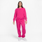 NIKE Sportswear Phoenix Fleece Oversized Sweatshirt Damen 615 - fireberry/black S