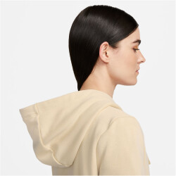 NIKE Sportswear Club Fleece Sweatjacke Damen 126 - sanddrift/white XS