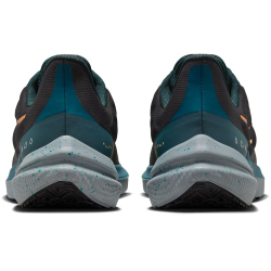 NIKE Air Winflo 9 Shield Fleece Laufschuhe gef&uuml;ttert Herren 002 - black/safety orange-geode teal 41