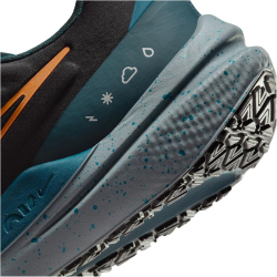 NIKE Air Winflo 9 Shield Fleece Laufschuhe gef&uuml;ttert Herren 002 - black/safety orange-geode teal 41