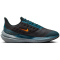 NIKE Air Winflo 9 Shield Fleece Laufschuhe gef&uuml;ttert Herren 002 - black/safety orange-geode teal 41