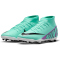 NIKE Jr. Mercurial Superfly 9 Club FG/MG Fu&szlig;ballschuhe Kinder 300 - hyper turq/fuchsia dream-black-white 32
