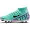 NIKE Jr. Mercurial Superfly 9 Club FG/MG Fu&szlig;ballschuhe Kinder 300 - hyper turq/fuchsia dream-black-white 32