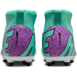 NIKE Jr. Mercurial Superfly 9 Club FG/MG Fu&szlig;ballschuhe Kinder 300 - hyper turq/fuchsia dream-black-white 33