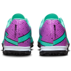 NIKE Air Zoom Mercurial Vapor 15 Academy TF Turf Multinocken-Fu&szlig;ballschuhe 300 - hyper turq/fuchsia dream-black-white 45.5