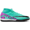 NIKE Mercurial Superfly 9 Academy TF Multinocken-Fußballschuhe Herren 300 - hyper turq/fuchsia dream-black-white 45