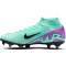 NIKE Zoom Mercurial Superfly 9 Academy SG-PRO AC Stollen-Fußballschuhe Herren 300 - hyper turq/fuchsia dream-black-white 45