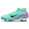 NIKE Zoom Mercurial Superfly 9 Academy FG/MG Fußballschuhe 300 - hyper turq/fuchsia dream-black-white 41