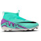 NIKE Jr. Zoom Superfly 9 Academy FG/MG Fußballschuhe Kinder 300 - hyper turq/fuchsia dream-black-white 33