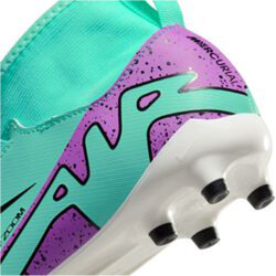 NIKE Jr. Zoom Superfly 9 Academy FG/MG Fußballschuhe Kinder 300 - hyper turq/fuchsia dream-black-white 35.5