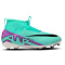 NIKE Jr. Air Zoom Mercurial Superfly 9 Academy FG/MG Fußballschuhe Kinder 300 - hyper turq/fuchsia dream-black-white 38.5