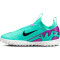 NIKE Jr. Zoom Mercurial Vapor 15 Academy TF Turf Multinocken-Fußballschuhe Kinder 300 - hyper turq/fuchsia dream-black-white 33