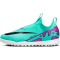 NIKE Jr. Air Zoom Mercurial Vapor 15 Academy TF Turf Multinocken-Fu&szlig;ballschuhe Kinder 300 - hyper turq/fuchsia dream-black-white 38