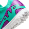 NIKE Jr. Air Zoom Mercurial Vapor 15 Academy TF Turf Multinocken-Fu&szlig;ballschuhe Kinder 300 - hyper turq/fuchsia dream-black-white 38