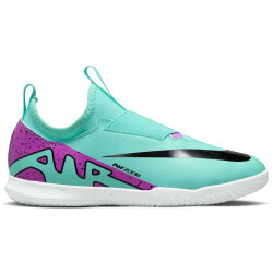 NIKE Jr. Air Zoom Mercurial Vapor 15 Academy IC Hallen-Fußballschuhe Kinder 300 - hyper turq/fuchsia dream-black-white 27