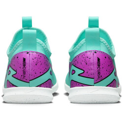NIKE Jr. Air Zoom Mercurial Vapor 15 Academy IC Hallen-Fußballschuhe Kinder 300 - hyper turq/fuchsia dream-black-white 27