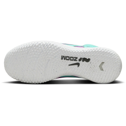 NIKE Jr. Zoom Mercurial Vapor 15 Academy IC Hallen-Fußballschuhe Kinder 300 - hyper turq/fuchsia dream-black-white 33.5