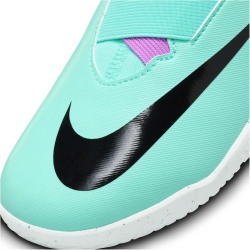 NIKE Jr. Zoom Mercurial Vapor 15 Academy IC Hallen-Fußballschuhe Kinder 300 - hyper turq/fuchsia dream-black-white 33.5