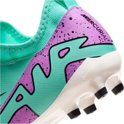 NIKE Jr. Zoom Mercurial Vapor 15 Academy MG Multi-Ground Fußballschuhe Kinder 300 - hyper turq/fuchsia dream-black-white 28