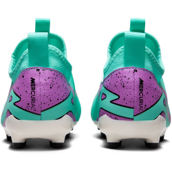 NIKE Jr. Zoom Mercurial Vapor 15 Academy MG Multi-Ground Fu&szlig;ballschuhe Kinder 300 - hyper turq/fuchsia dream-black-white 31