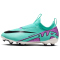 NIKE Jr. Zoom Mercurial Vapor 15 Academy MG Multi-Ground Fu&szlig;ballschuhe Kinder 300 - hyper turq/fuchsia dream-black-white 31