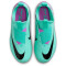 NIKE Jr. Zoom Mercurial Vapor 15 Academy MG Multi-Ground Fußballschuhe Kinder 300 - hyper turq/fuchsia dream-black-white 33.5