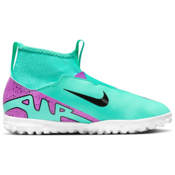 NIKE Jr. Zoom Mercurial Superfly 9 Academy TF Turf Multinocken-Fußballschuhe Kinder 300 - hyper turq/fuchsia dream-black-white 33