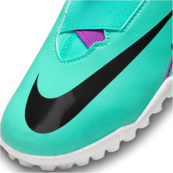 NIKE Jr. Zoom Mercurial Superfly 9 Academy TF Turf Multinocken-Fußballschuhe Kinder 300 - hyper turq/fuchsia dream-black-white 33