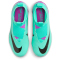 NIKE Jr. Zoom Mercurial Superfly 9 Academy TF Turf Multinocken-Fußballschuhe Kinder 300 - hyper turq/fuchsia dream-black-white 33