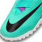 NIKE Jr. Zoom Mercurial Superfly 9 Academy TF Turf Multinocken-Fußballschuhe Kinder 300 - hyper turq/fuchsia dream-black-white 33