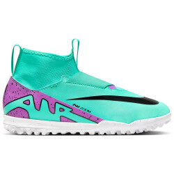 NIKE Jr. Zoom Mercurial Superfly 9 Academy TF Turf Multinocken-Fußballschuhe Kinder 300 - hyper turq/fuchsia dream-black-white 34