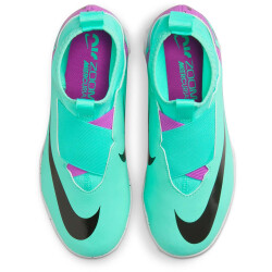 NIKE Jr. Zoom Mercurial Superfly 9 Academy TF Turf Multinocken-Fußballschuhe Kinder 300 - hyper turq/fuchsia dream-black-white 34