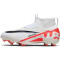 NIKE Jr. Zoom Mercurial Superfly 9 Pro FG Firm-Ground Fußballschuhe Kinder 600 - bright crimson/white-black 33