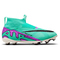 NIKE Jr. Zoom Mercurial Superfly 9 Pro FG Firm-Ground Fu&szlig;ballschuhe Kinder 300 - hyper turq/fuchsia dream-black-white 35