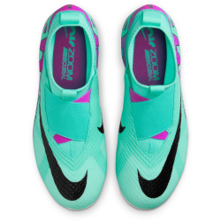NIKE Jr. Zoom Mercurial Superfly 9 Pro FG Firm-Ground Fußballschuhe Kinder 300 - hyper turq/fuchsia dream-black-white 35.5