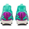 NIKE Jr. Zoom Mercurial Superfly 9 Pro FG Firm-Ground Fußballschuhe Kinder 300 - hyper turq/fuchsia dream-black-white 35.5