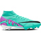 NIKE Zoom Mercurial Superfly 9 Pro FG Firm-Ground Fußballschuhe Herren 300 - hyper turq/fuchsia dream-black-white 40