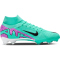 NIKE Air Zoom Mercurial Superfly 9 Pro FG Firm-Ground Fußballschuhe Herren 300 - hyper turq/fuchsia dream-black-white 45