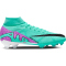 NIKE Air Zoom Mercurial Superfly 9 Pro FG Firm-Ground Fußballschuhe Herren 300 - hyper turq/fuchsia dream-black-white 45