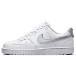 NIKE Court Vision Next Nature Low-Top Sneaker Damen 108 - white/metallic silver-white 42