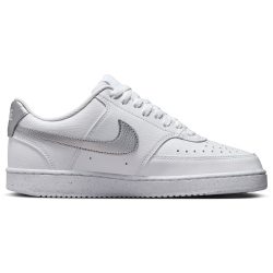 NIKE Court Vision Next Nature Low-Top Sneaker Damen 108 - white/metallic silver-white 42