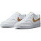 NIKE Court Vision Next Nature Low-Top Sneaker Damen 105 - white/metallic gold-white 35.5