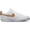 NIKE Court Vision Next Nature Low-Top Sneaker Damen 105 - white/metallic gold-white 35.5