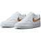 NIKE Court Vision Low-Top Sneaker Damen 105 - white/metallic gold-white 40.5