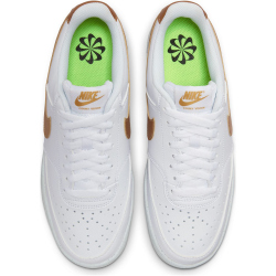 NIKE Court Vision Next Nature Low-Top Sneaker Damen 105 - white/metallic gold-white 42