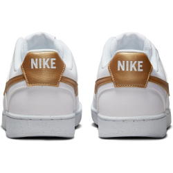 NIKE Court Vision Next Nature Low-Top Sneaker Damen 105 - white/metallic gold-white 42