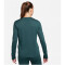NIKE Dri-FIT One Standard Fit langarm Top Damen 328 - deep jungle/white S