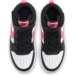 NIKE Court Borough Mid 2 Sneaker Kinder 005 - black/sunset pulse-white 27.5