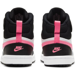 NIKE Court Borough Mid 2 Sneaker Kinder 005 - black/sunset pulse-white 27.5