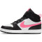 NIKE Court Borough Mid 2 Sneaker Kinder 005 - black/sunset pulse-white 27.5